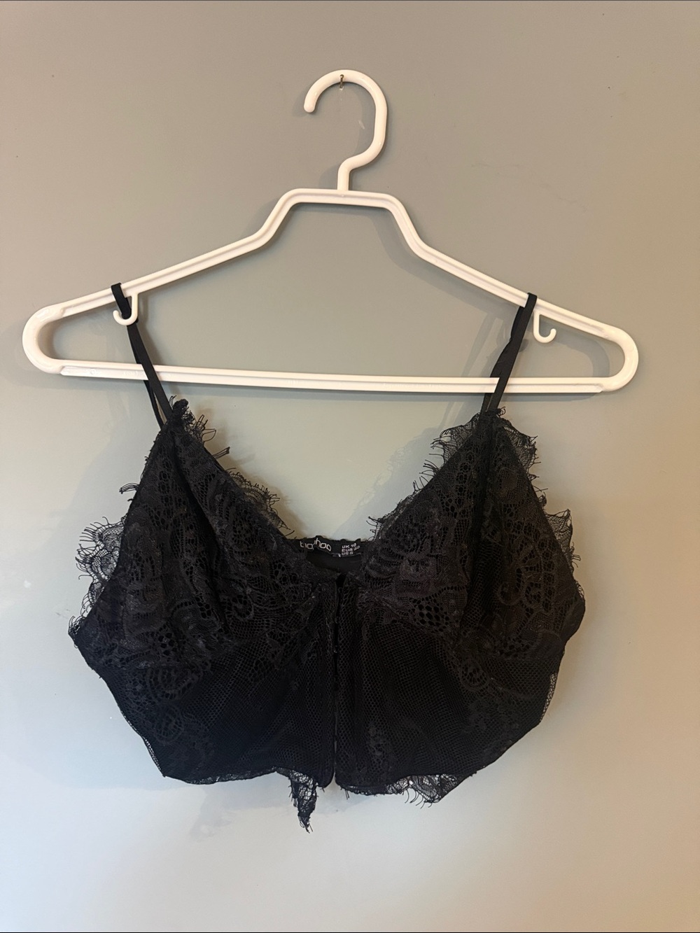 Boohoo Black Lace Bralette